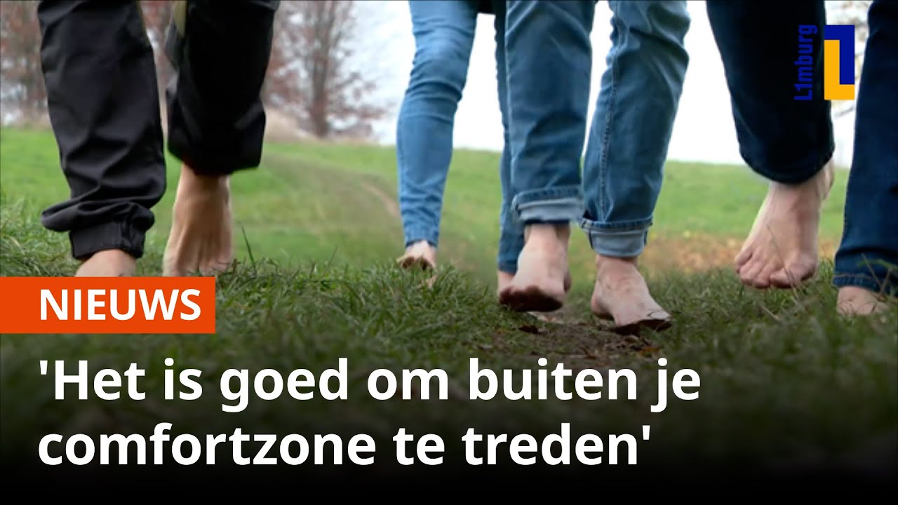 Op blote voeten wandelen door de winterkou 🥶🦶 | 1Limburg
