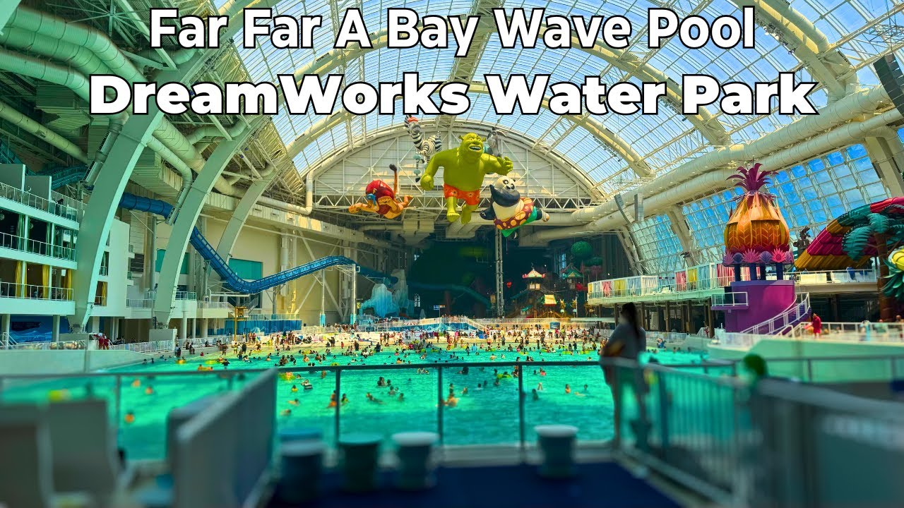 Far Far A Bay Wave Pool at DreamWorks Water Park 4K POV