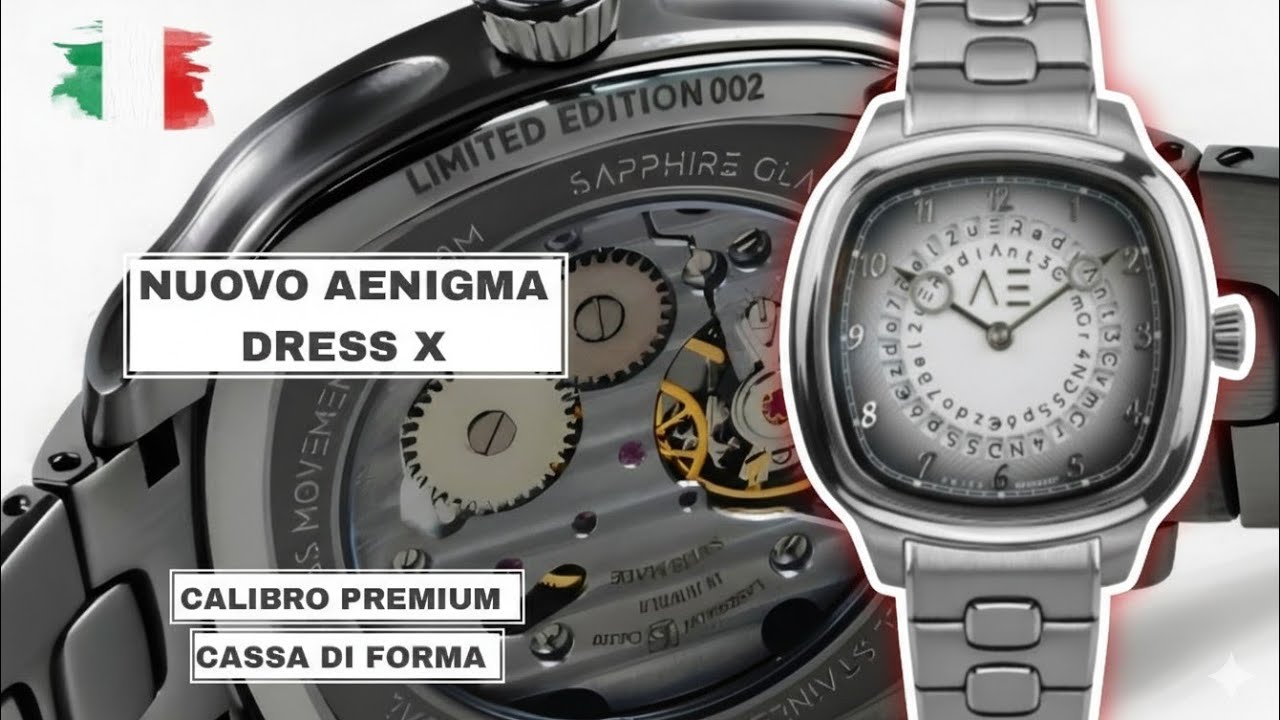 Nuovo Aenigma Dress X:Calibro Premium e cassa di forma. 