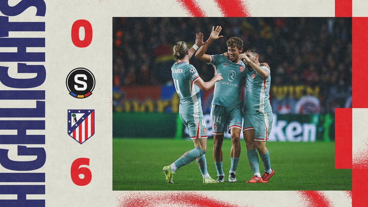 HIGHLIGHTS | Sparta Prague 0-6 Atlético de Madrid | UCL | ⚽ J. Alvarez, Llorente, Griezmann & Correa