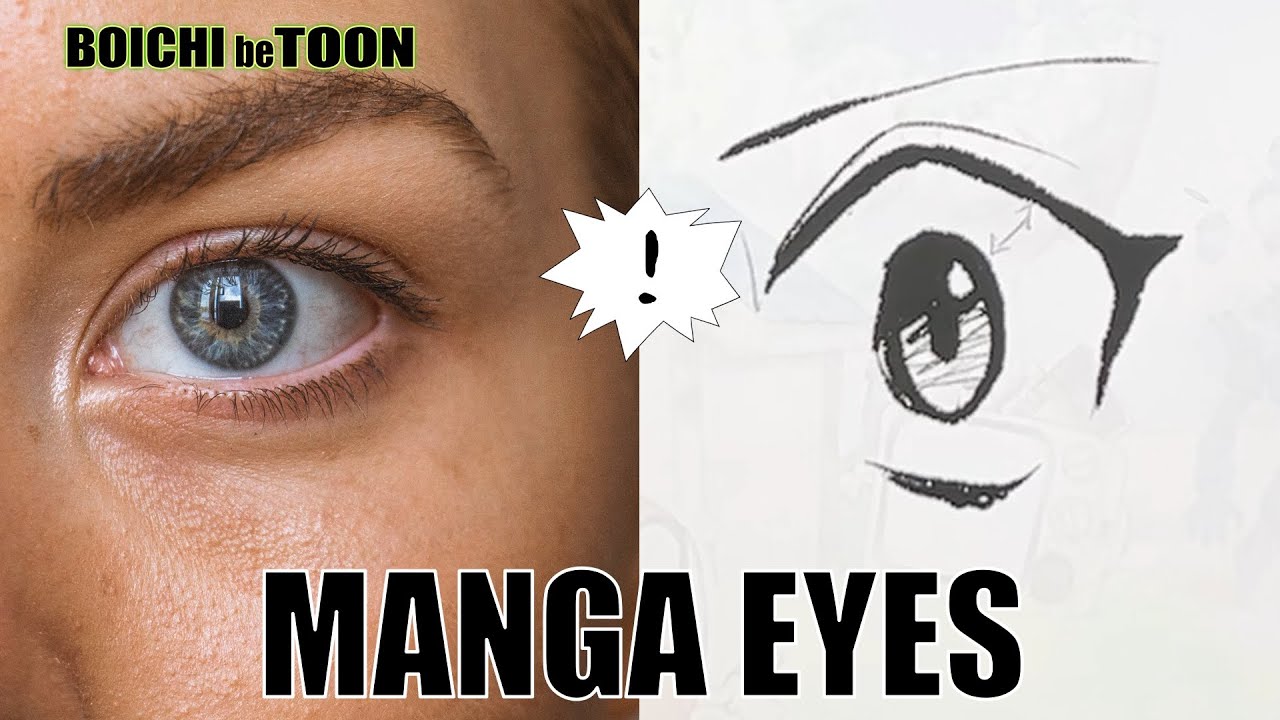 [MANGA TUTORIAL]TOON ENGINEERING EP 4.  MANGA EYES (SEMI-REALISTIC EYES)