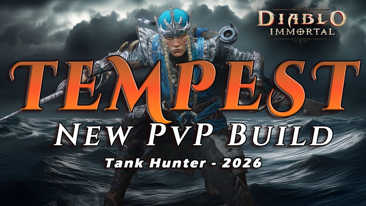 Diablo Immortal - New tempest tank build 2026.  Trying to become a force in PvP again.