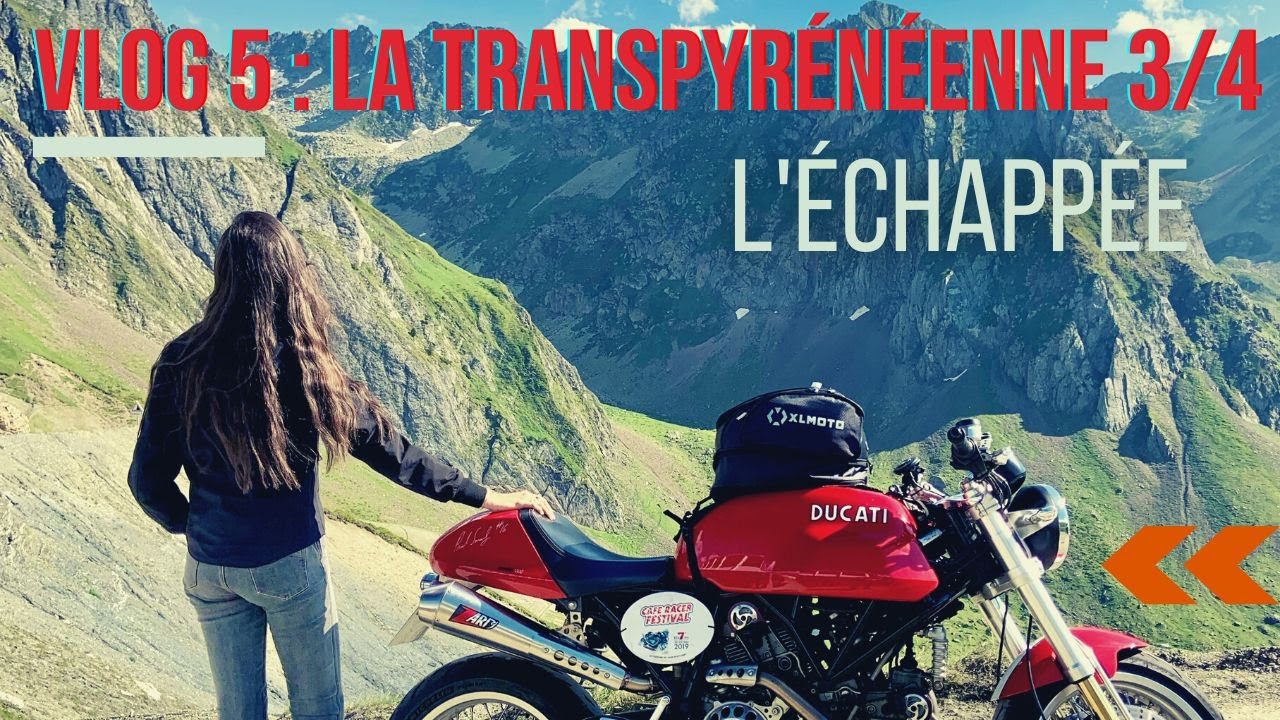 Transpyrénéenne 3/4:  Col de Tourmalet, d’Aspin et panne…. Une motarde en Ducati Sport Classic.