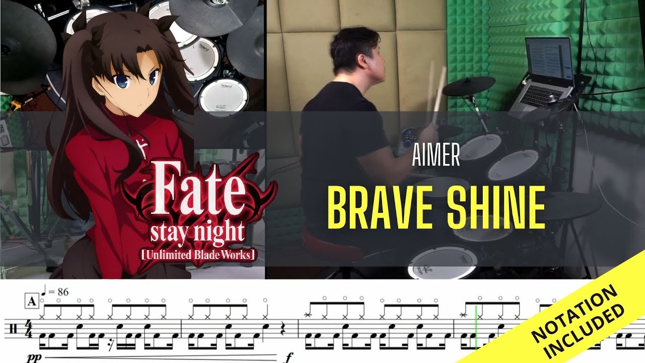 Fate/Stay Night OP2 (FULL)| Aimer| Brave Shine| Drum Cover| Raymond Goh
