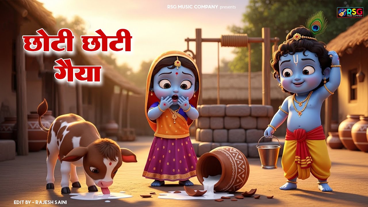 Choti Choti Gaiya, Chote Chote Gwal | छोटी छोटी गैया | #Little Krishna Bhajan - Krishna Bal Leela