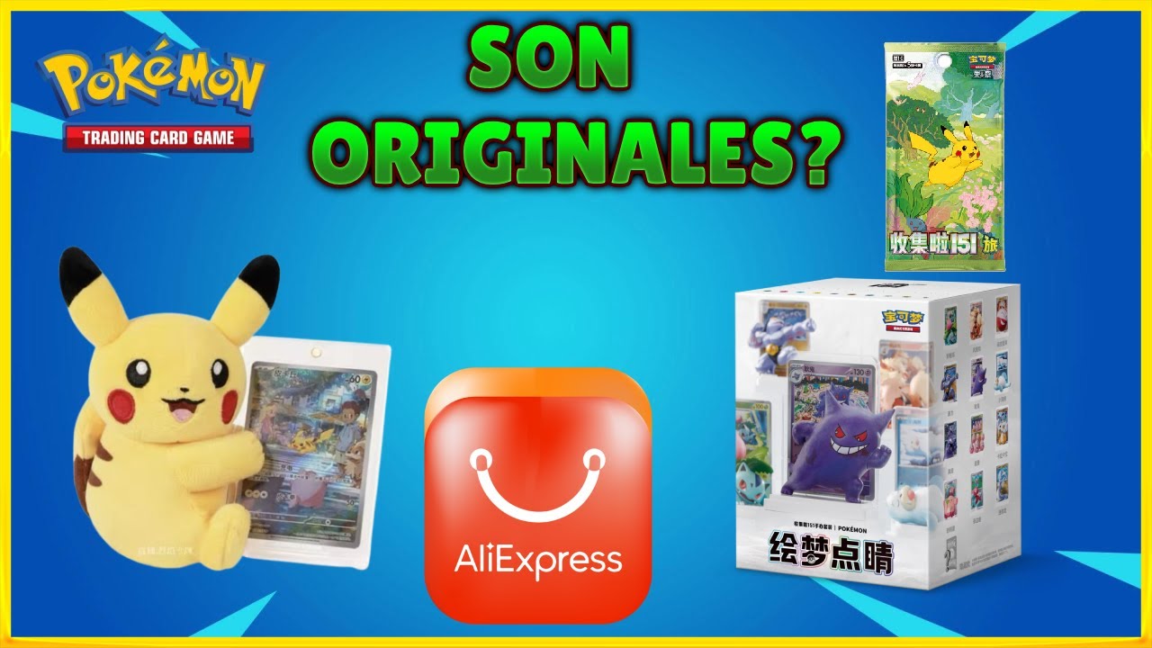 TOP 3 productos ORIGINALES de Pokemon TCG en Aliexpress
