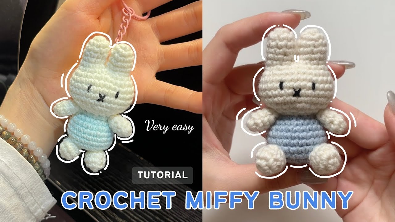 Crochet Miffy Bunny Tutorial for Absolute Beginners | Step by Step Amigurumi Tutorial 🐇