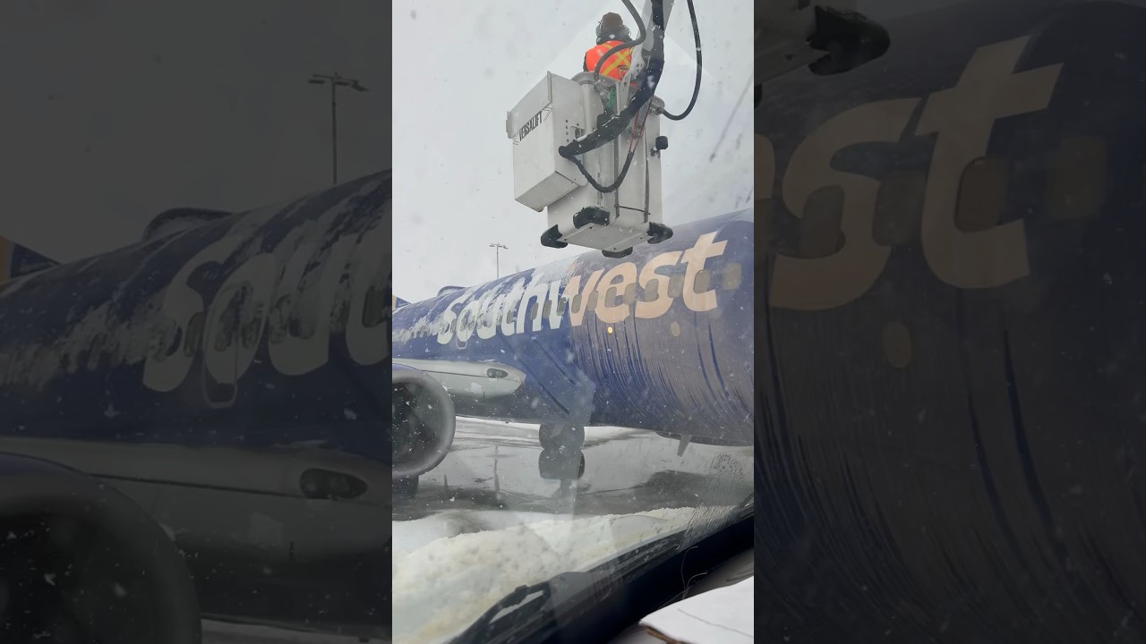 This is how you deice an aircraft! 