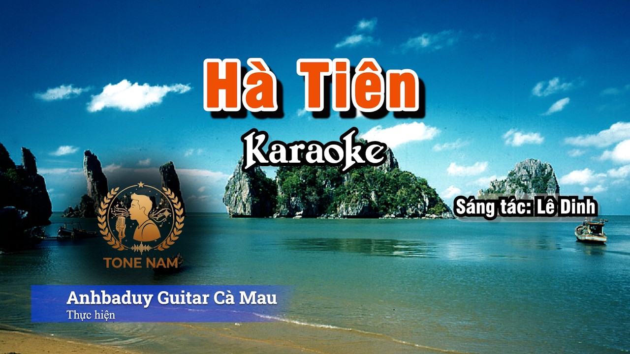 Hà Tiên | Karaoke | Tone Nam - E | Anhbaduy Guitar - Cà Mau