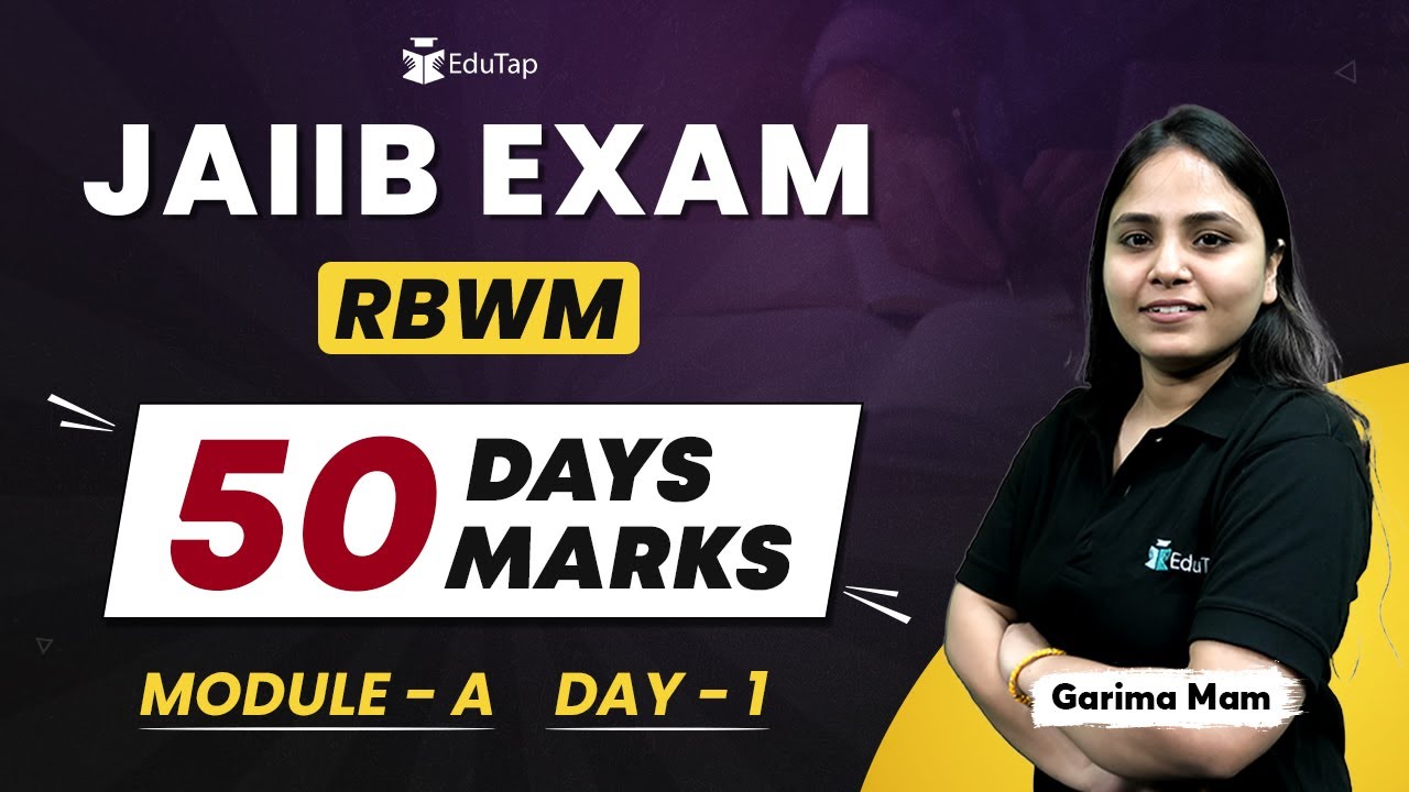 JAIIB RBWM Free Online Classes | JAIIB RBWM Module A Preparation | JAIIBRBWM Most Important Topics