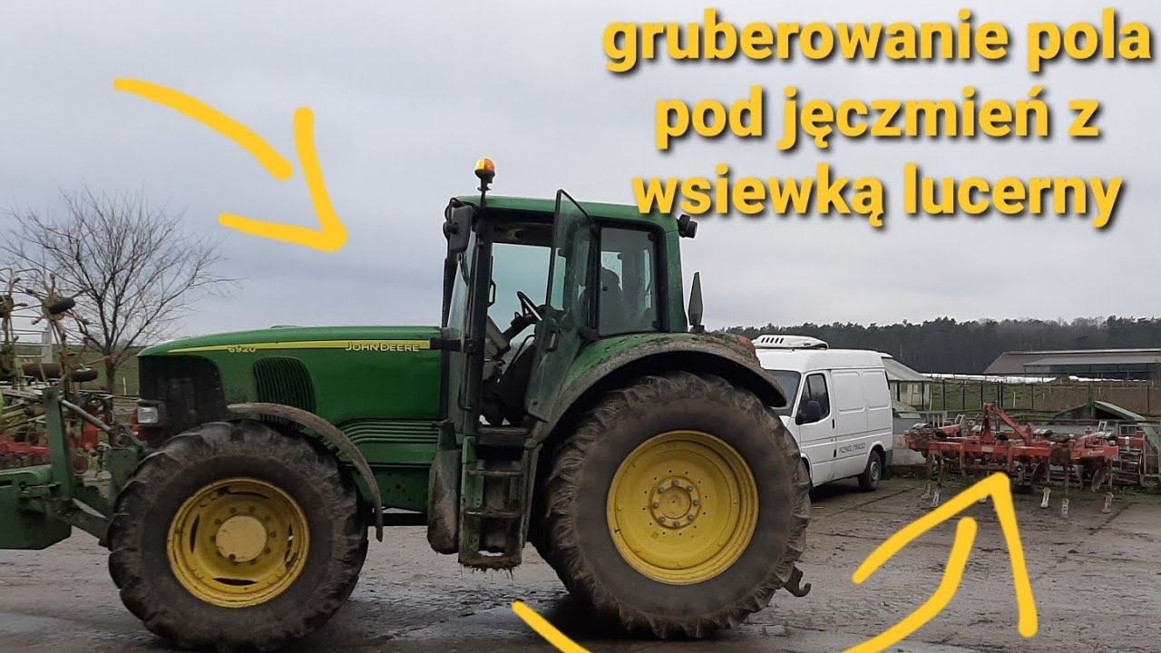 Akcja gruberowanie . 🚜 John deere 6920 ma co robić . Tata wyjaśnia jak prawidłowo się gruberuje