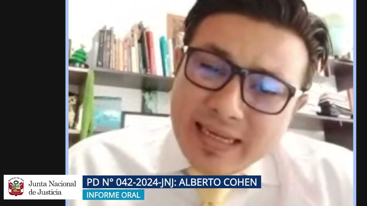 09-05-2025 PD N&deg; 042 2024 JNJ Informe oral del investigado ALBERTO COHEN
