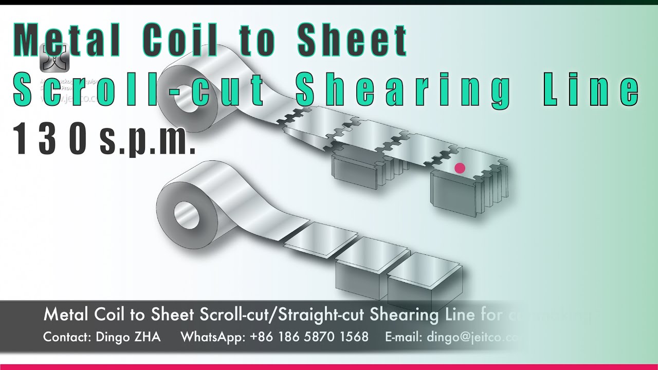 Metal Coil to Sheet Scroll-cut/Straight-cut Shearing Length Line for canmaking industry