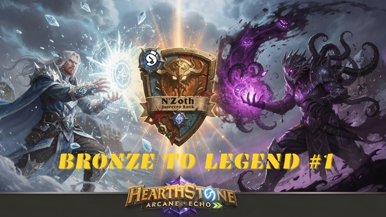 BRONZE TO LEGEND #1 🧙‍♂️ Playing With My Food vs Warlock Sandro! (Wild Hearthstone)