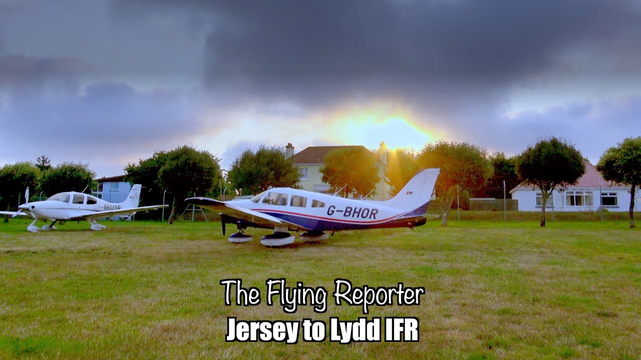 Jersey to Lydd IFR - The Flying Reporter - PA28