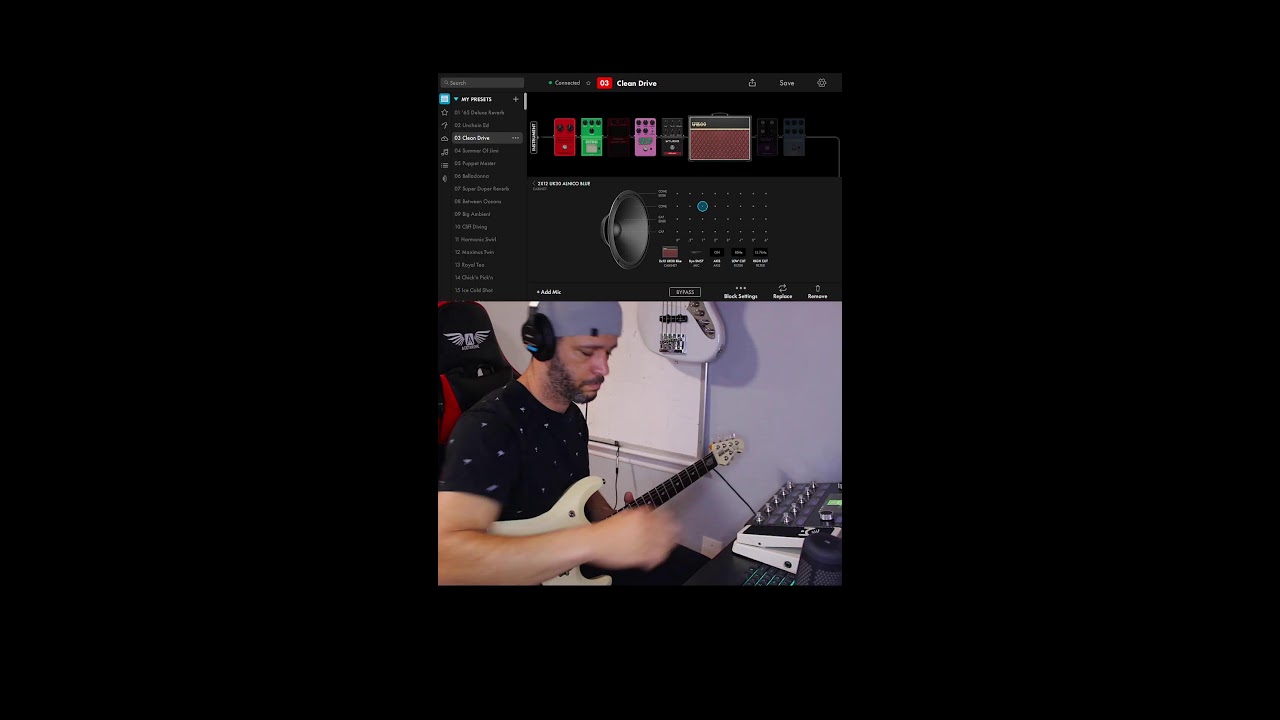 Segundou  testando novos timbres na tone master pro