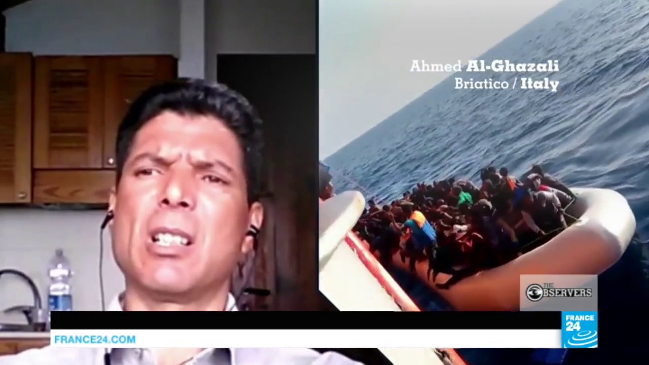 A migrant filmed his journey from Libya to Italy