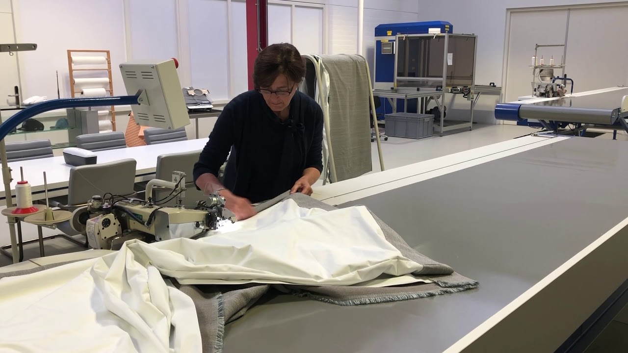 Blind stitch hemming lined curtain/drape (bottom and sides)