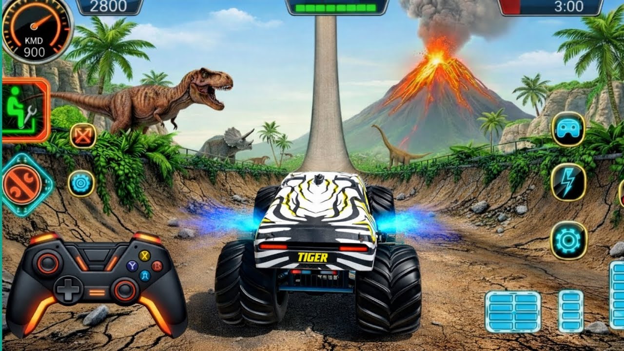 Ultimate Monster Truck Stunt Racing on Extreme Impossible Tracks | Mega Jumps & Epic Crashes