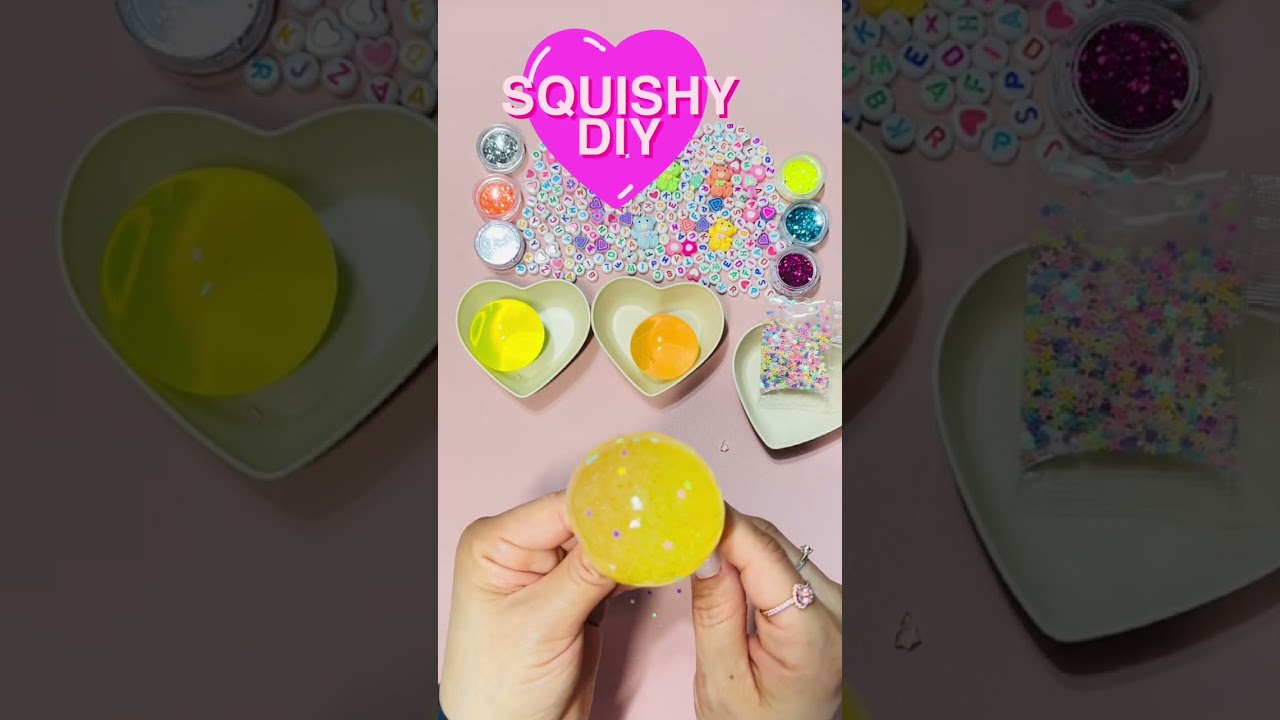 Squishy DIY 🩷 #shorts #squishy #diy #asmr #trending #satisfying #colormixingmagic #viralvideo #edits