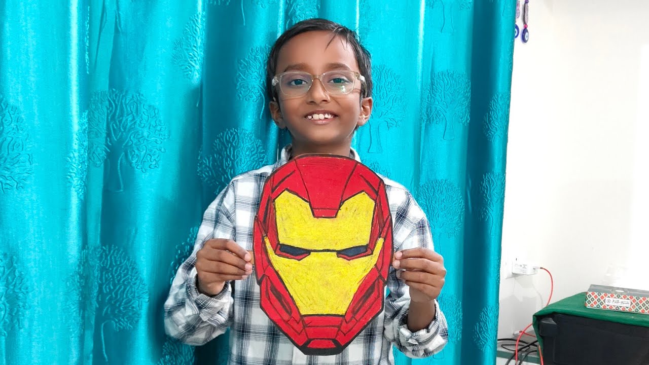 Iron Man Mask making tutorial for kids 