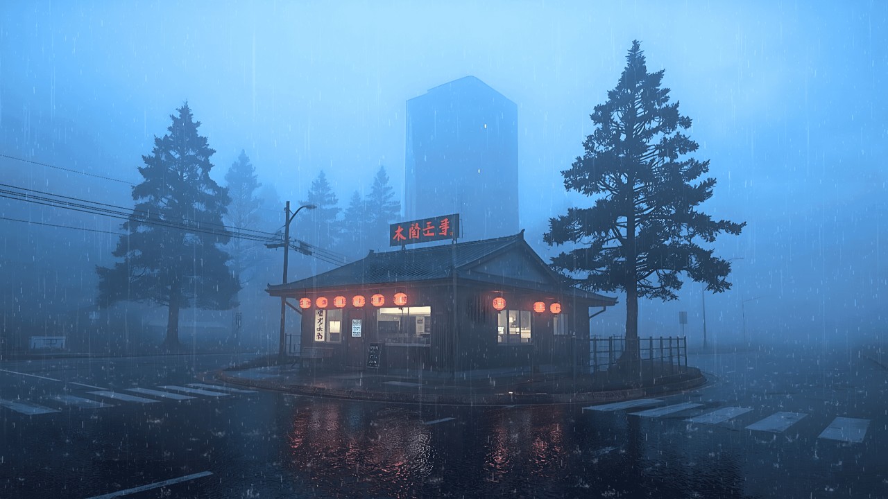 80s Rainy Nights in Tokyo 🌧️ Lofi Beats for Sleep Better