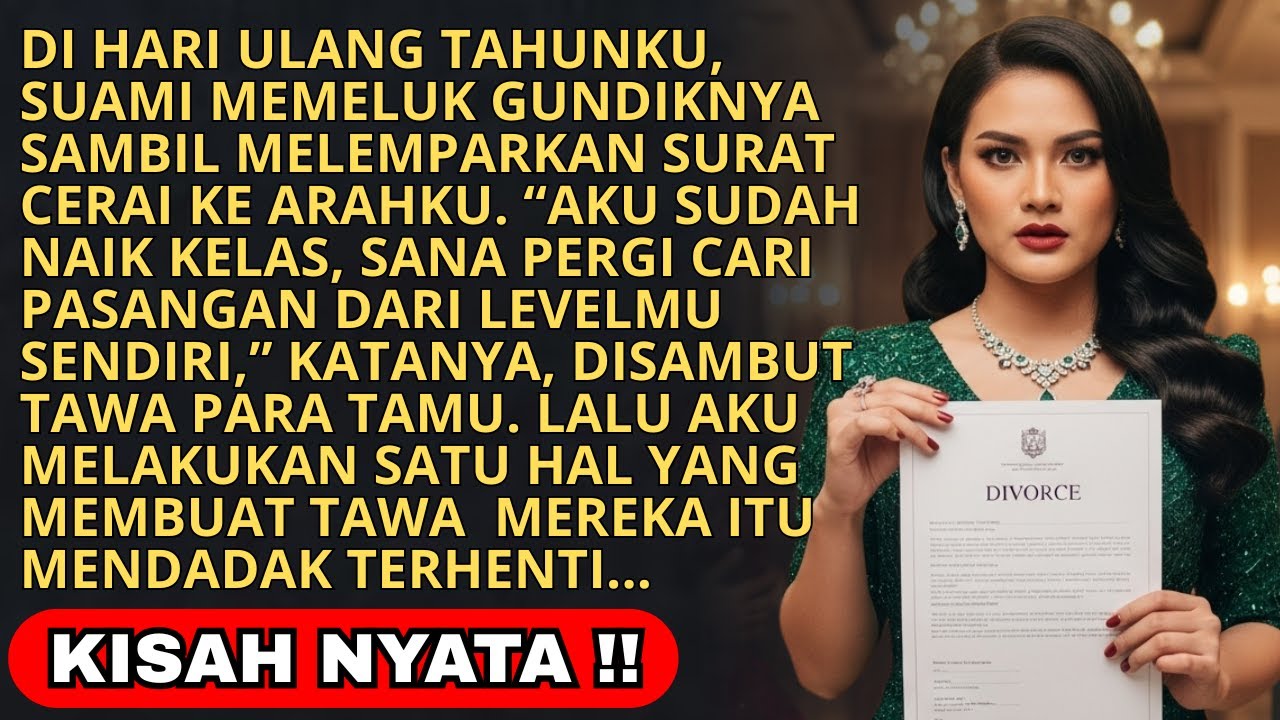 DIHARI ULANGTAHUNKU SUAMI PELUK PELAKOR DAN LEMPARIKU SURAT CERAI SEBUTKU BEBAN - 1 MENIT KEMUDIAN..