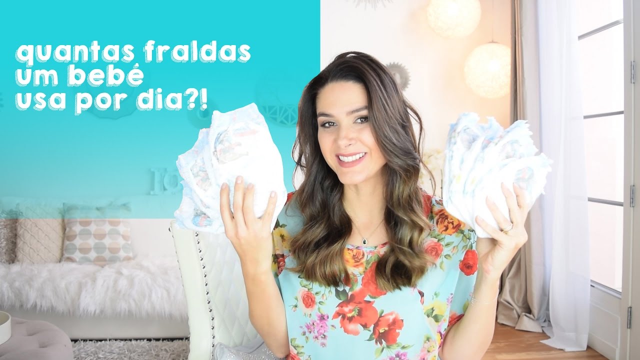 QUANTAS FRALDAS UM BEBÊ USA POR DIA? Fernanda Machado