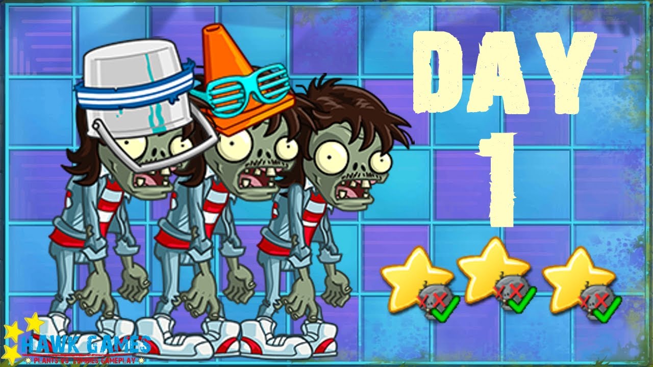 Plants vs Zombies 2 China - Neon Mixtape Tour Day 1 [Zombies]《植物大战僵尸2》- 摇滚年代 1天