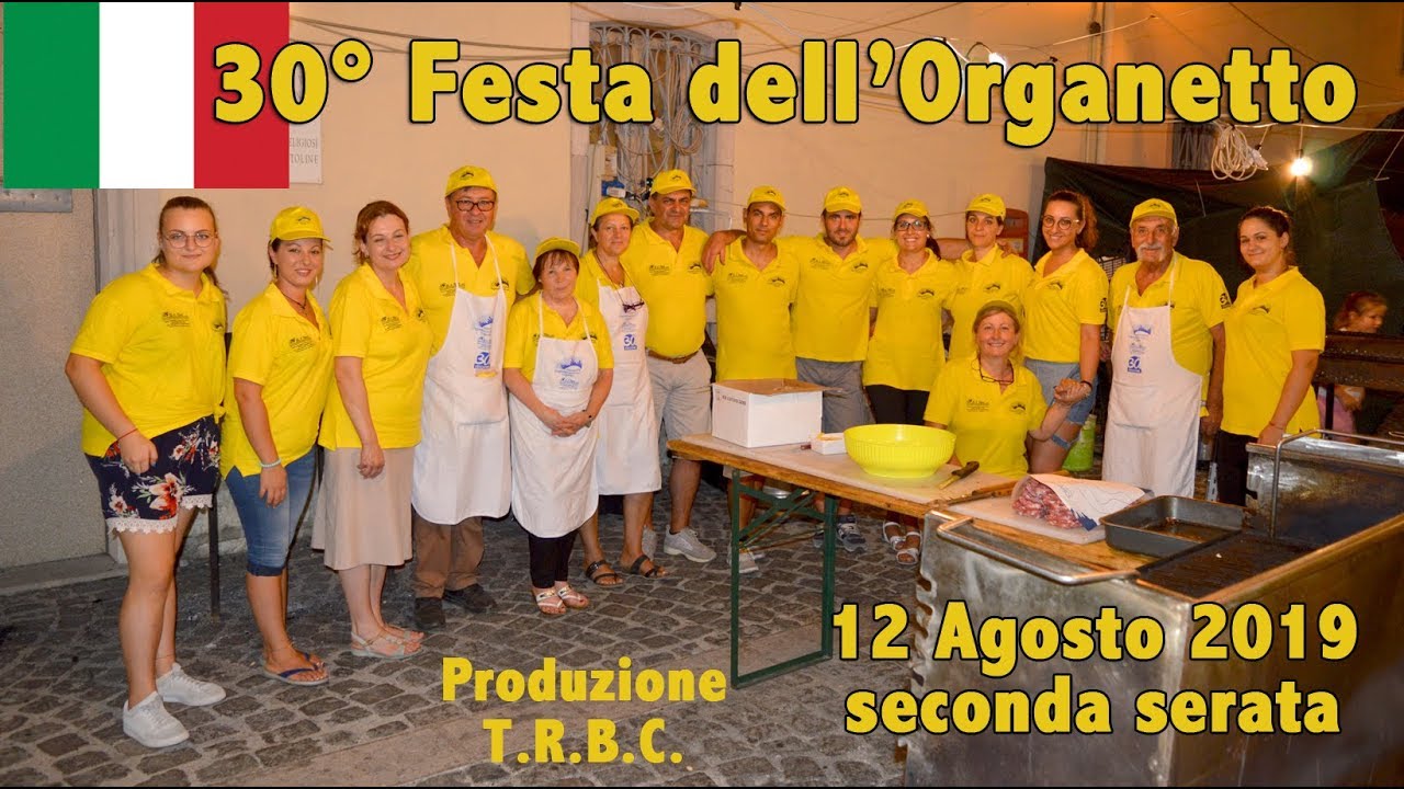 30° Festa dell'Organetto - 12 Agosto 2019
