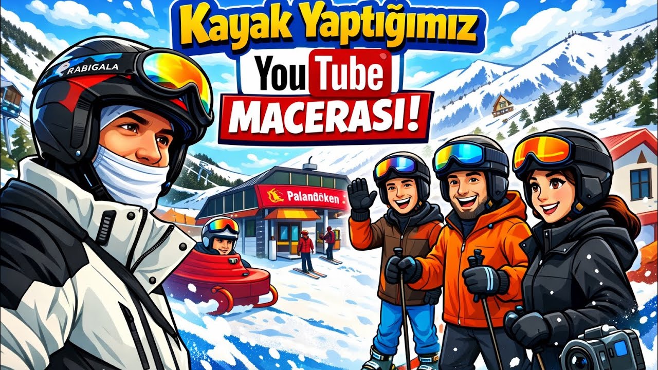 Erzurum Palandöken’de kayak yapıyoruz⛷️ 