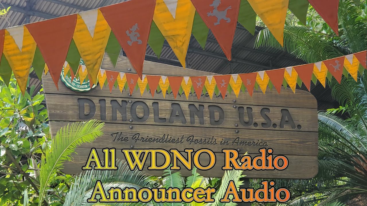 Disney's Animal Kingdom: Dinoland USA Donald's Dino-Bash WDNO Radio - All Announcer Dialogue