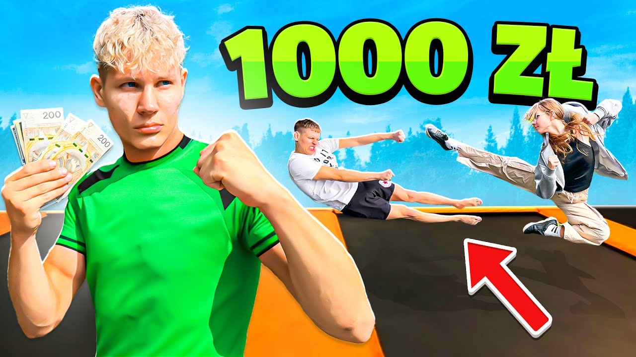 BITWA NA TRAMPOLINIE O 1000 ZŁOTYCH!