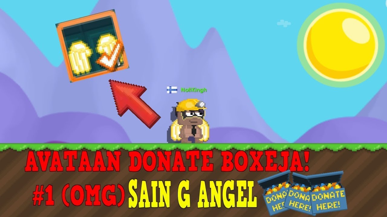 GOLDEN ANGELIT! AVATAAN DONATE BOXEJA #1 GROWTOPIA SUOMI