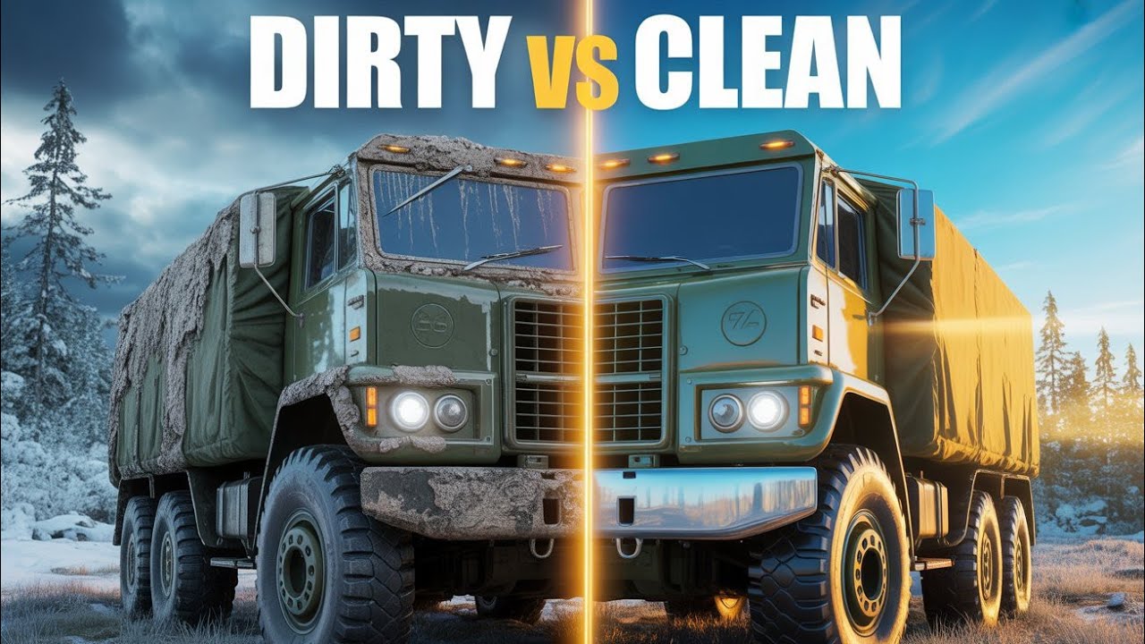 6x6 Truck Deep Cleaning Transformation | Dirty to Super Clean 🚛✨