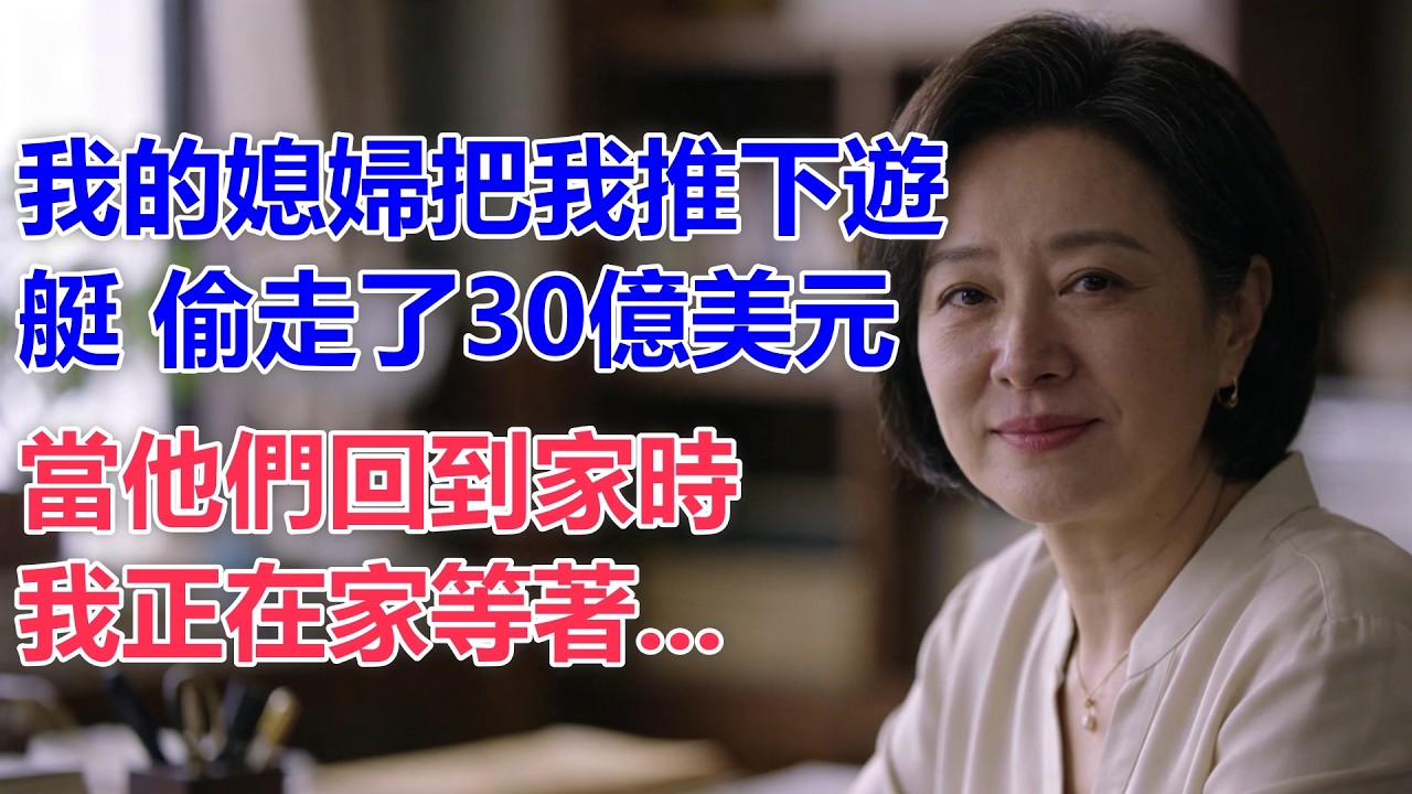 【真實故事】.我的媳婦把我推下遊艇，偷走了30億美元。當他們回到家時，我正在家等著...