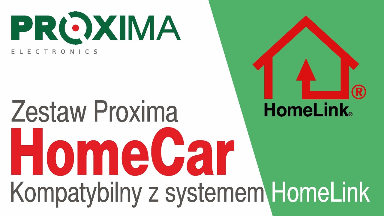 Zestaw Proxima HomeCar kompatybilny z systemem HomeLink