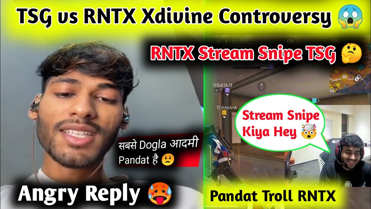 RNTX Xdivine Angry Reply To TSG 😱 TSG Allegations on RNTX  🤔