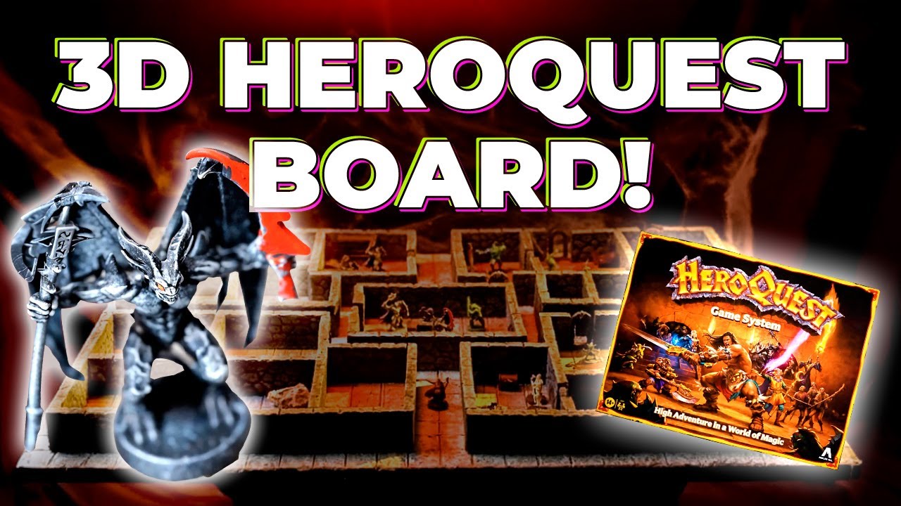 Our Epic 3D HeroQuest Board Build! 🏰