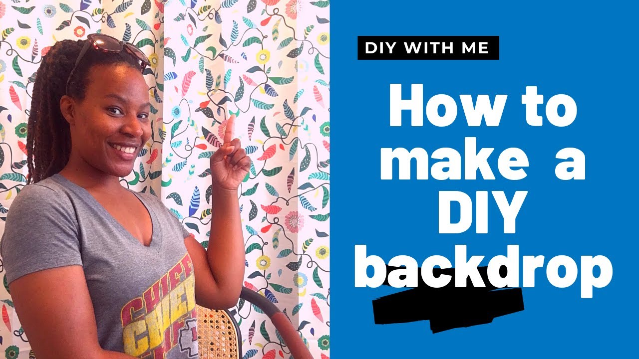 Easy DIY Backdrop for YouTube Videos, Instagram, Zoom, Selfies & More