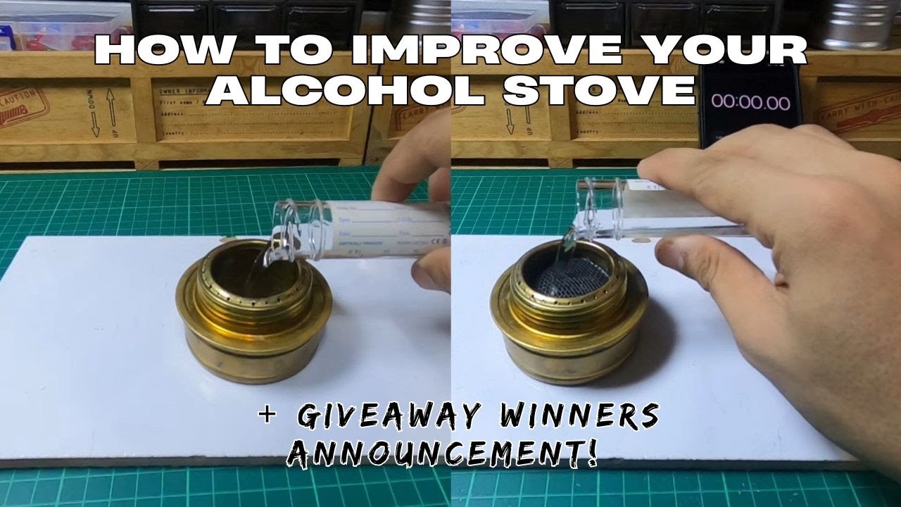 Camping Tips Ep 8: How To Improve Your Alcohol Stove | Giveaway Winners Announcement!