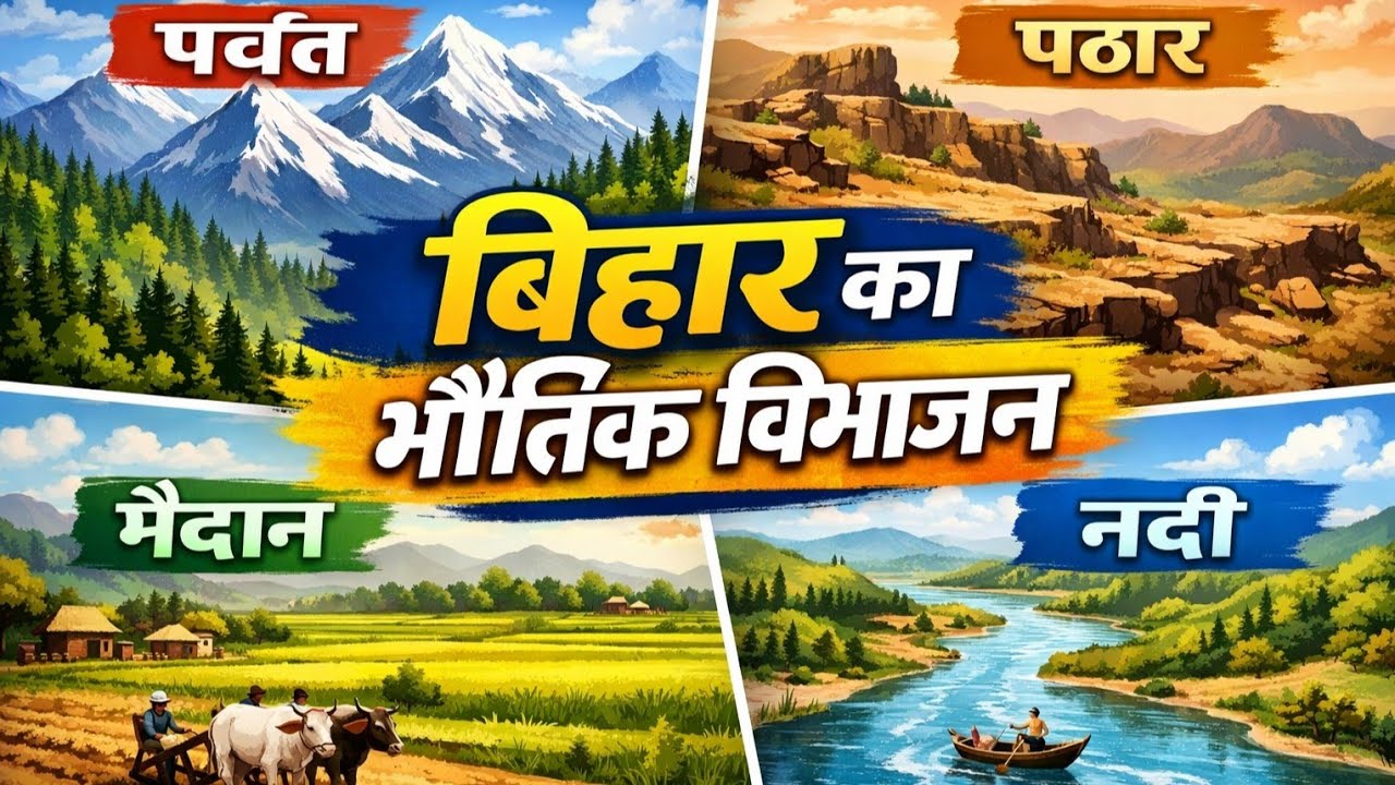 बिहार का भौगोलिक विभाजन: संरचना एवं क्षेत्रीय वर्गीकरण | Geography of Bihar