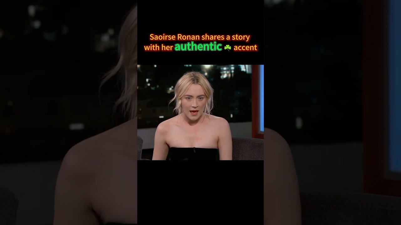Saoirse Ronan&rsquo;s Irish accent is addictive! Here comes Part 4 ☘️ #accent #accenttraining