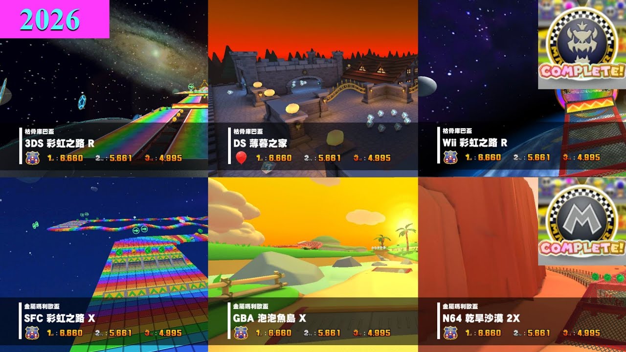 Mario Kart Tour 太空巡迴賽2026-枯骨庫巴盃、金屬瑪利歐盃