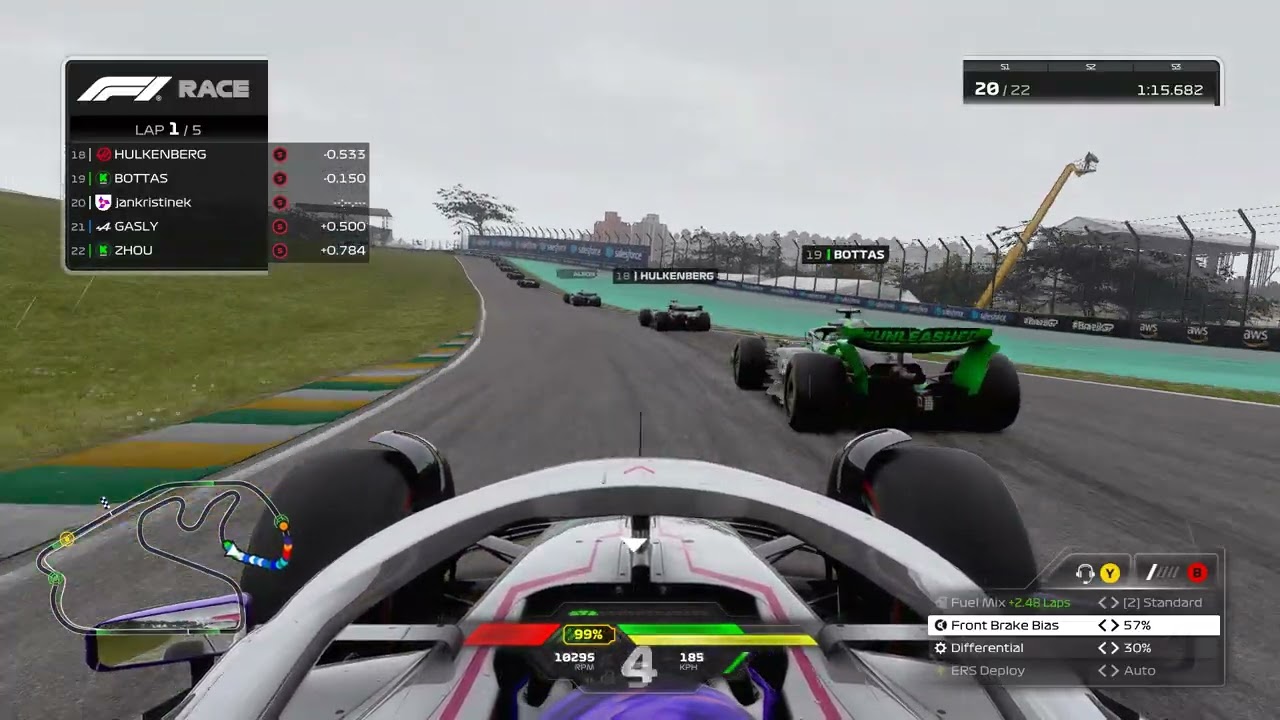 First Play game F1 2024 Gamepad  Autódromo José Carlos Pace (Brazil)