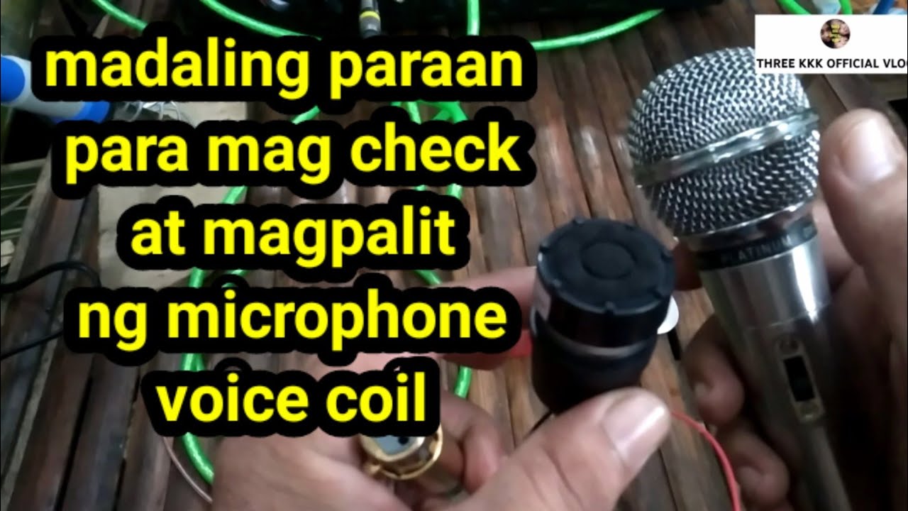 Paano mag palit ng microphone voice coil @THREEKKKOFFICIALVLOG03