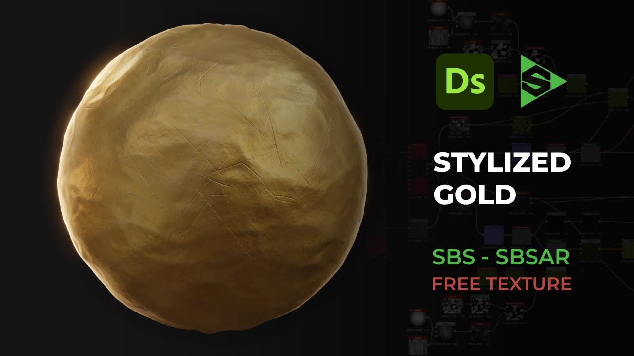 Stylized Gold - Substance 3D Designer - SBS & SBSAR