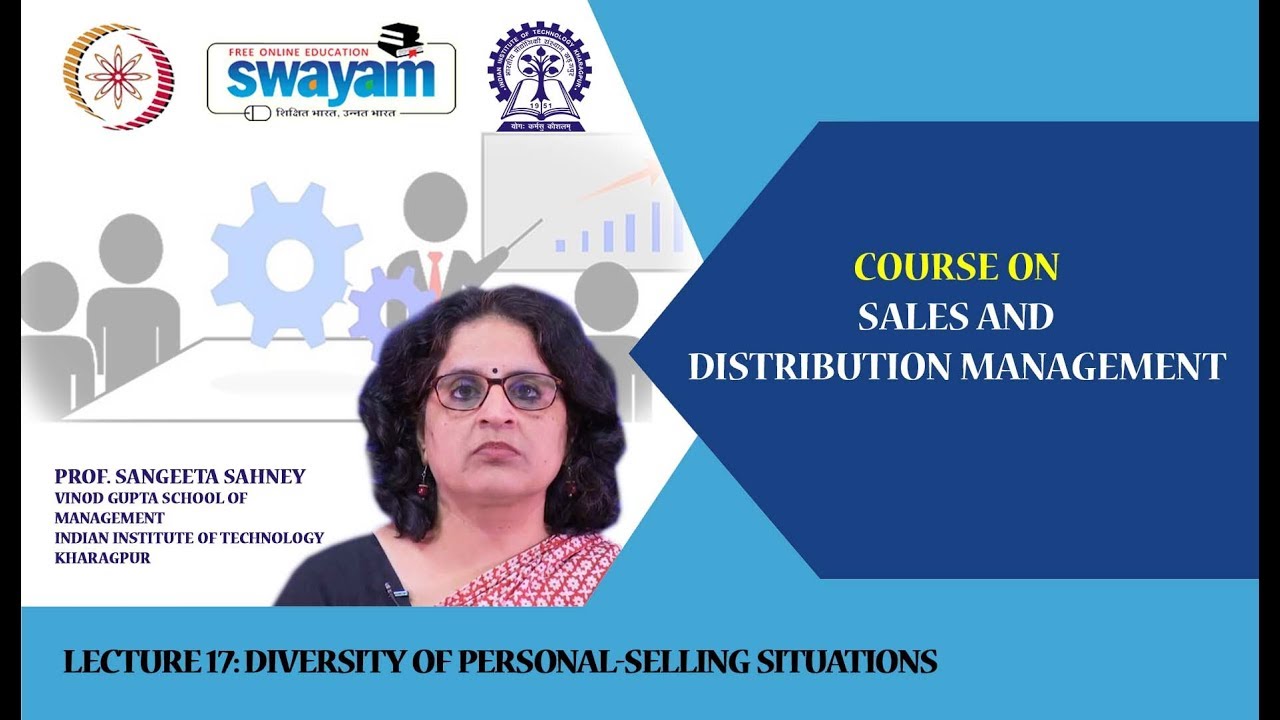 Lecture 17 : Diversity of Personal-Selling Situations