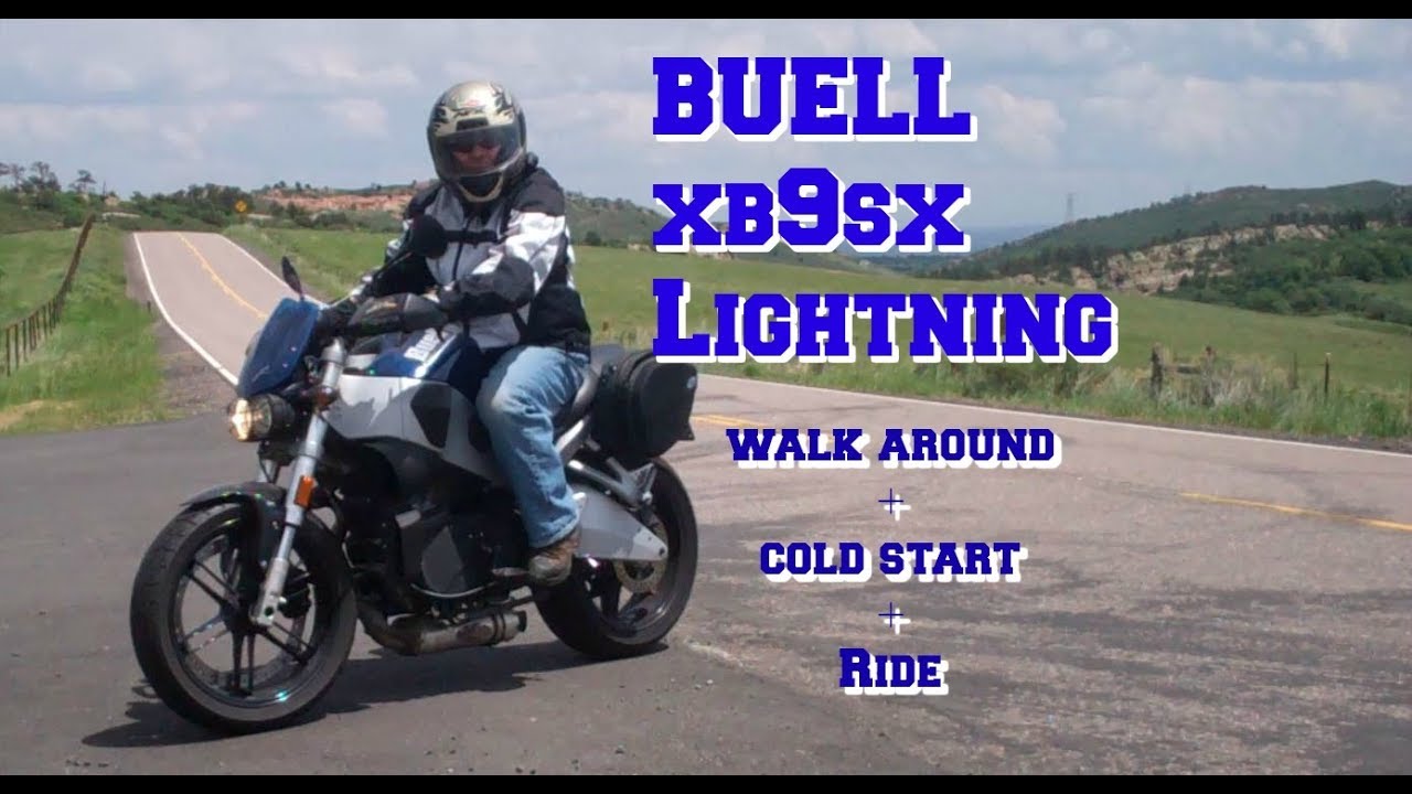 Buell XB9SX Lightning (CityX) Walk around + Cold start + Ride!