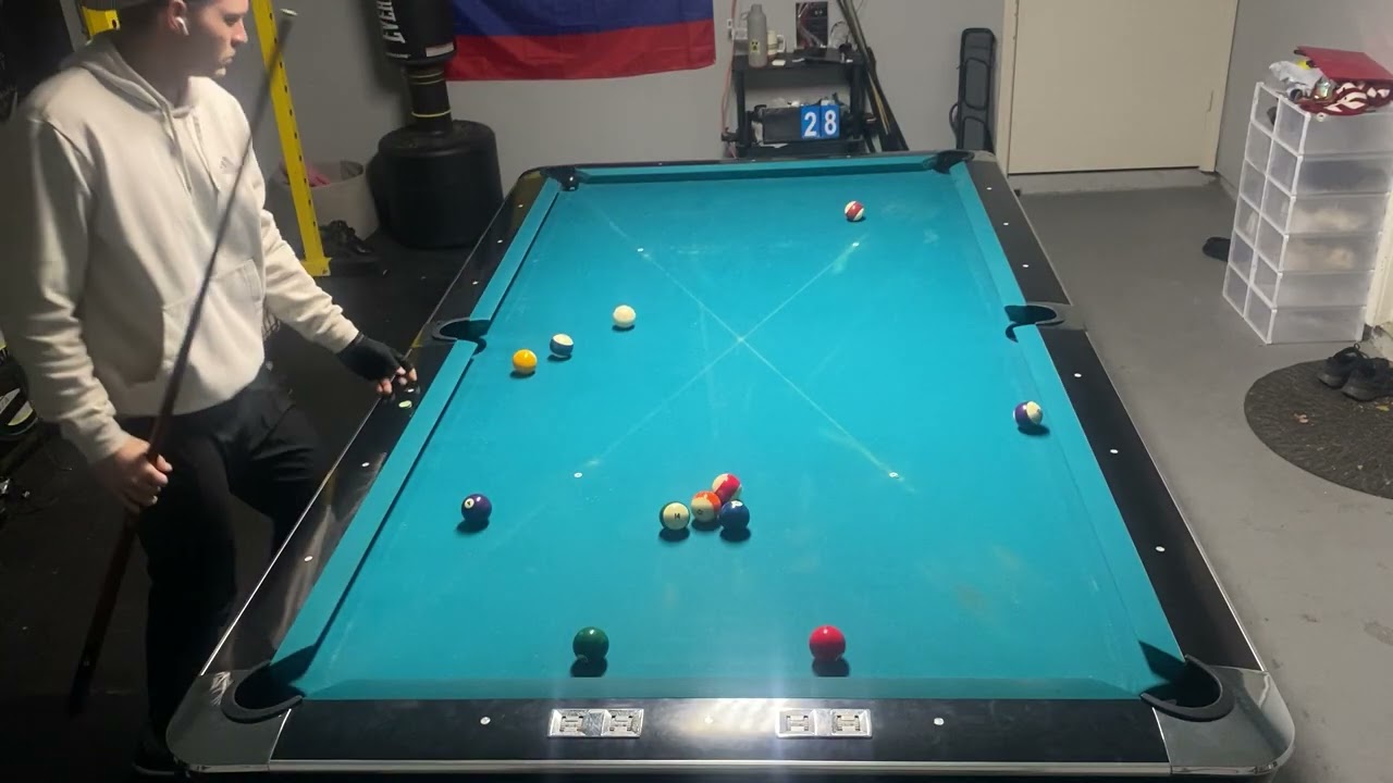 84 ball straight pool run